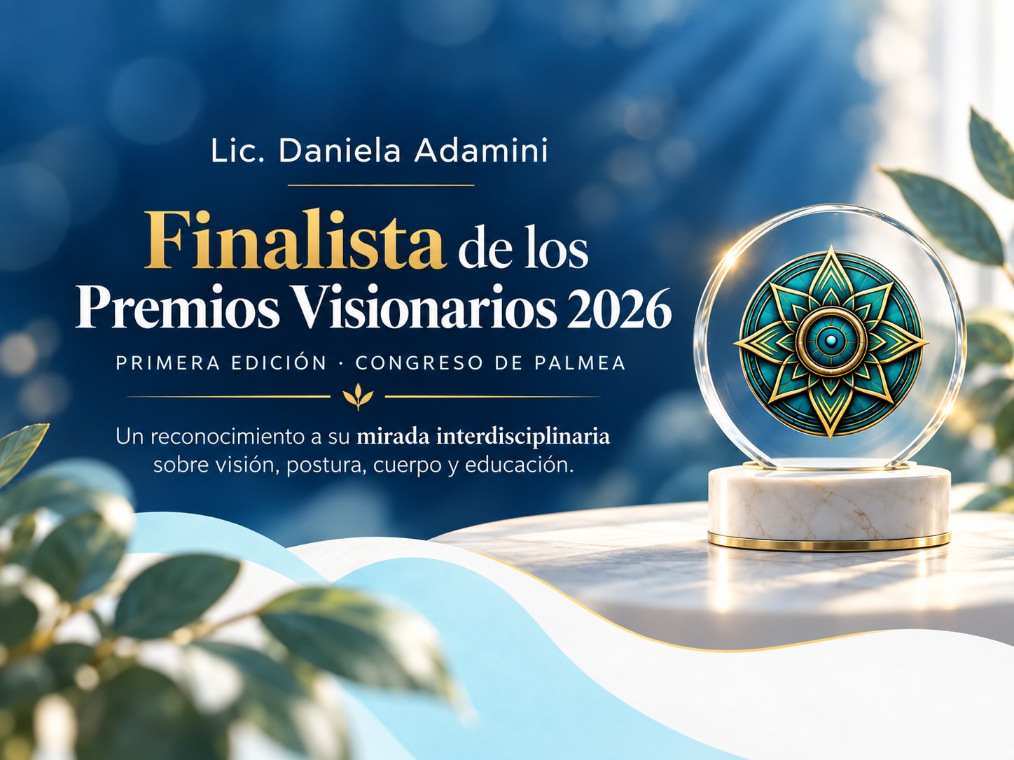 Fui seleccionada como finalista de los Premios Visionarios 2026